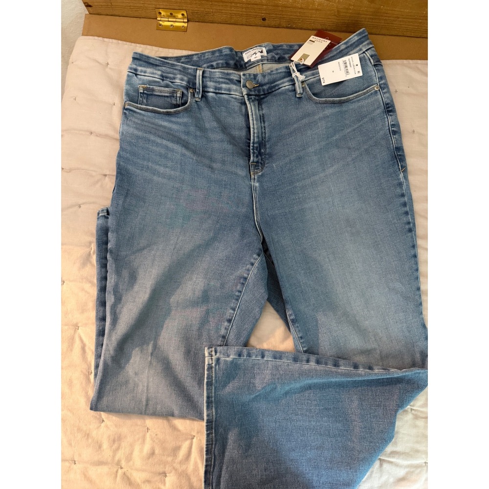 Good American Dolly Parton flare Jeans NWT